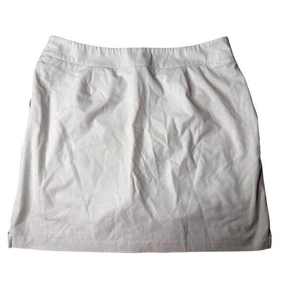 George Norman White Geo-Patterned Skort Size 14 - Picture 3 of 8